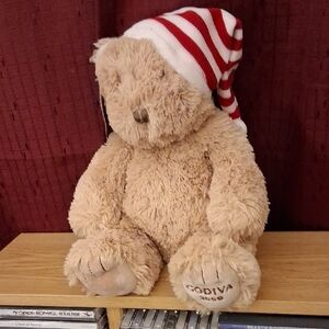 Godiva Plush Bear with Cream Fur